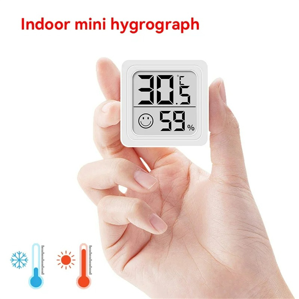 Digital Hygrometer Probe - Termômetro digital lcd portátil, higrômetro, relógio