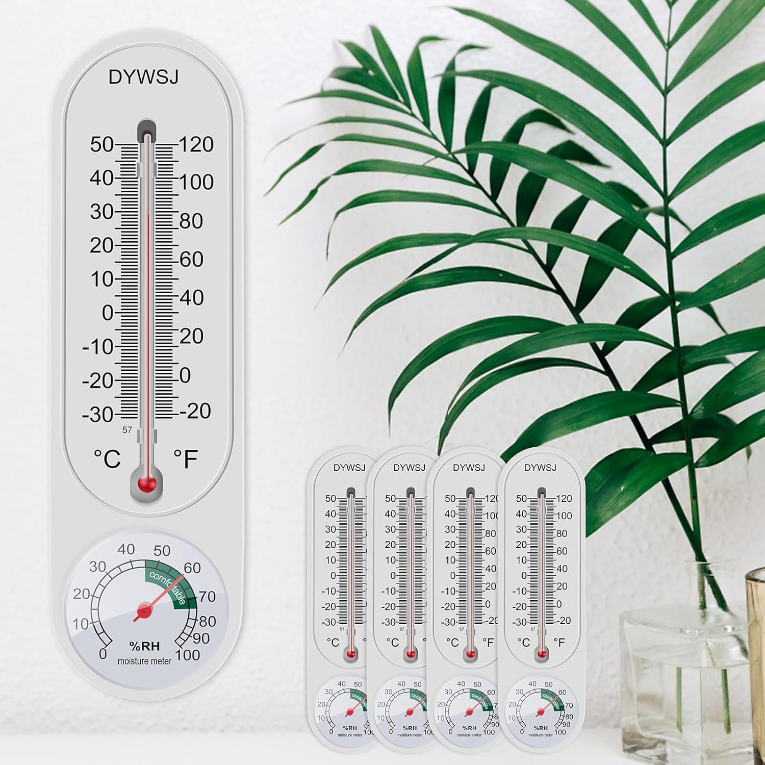 Digital Hygrometer Probe - Termômetro e Higrômetro para Uso Interno/Externo,