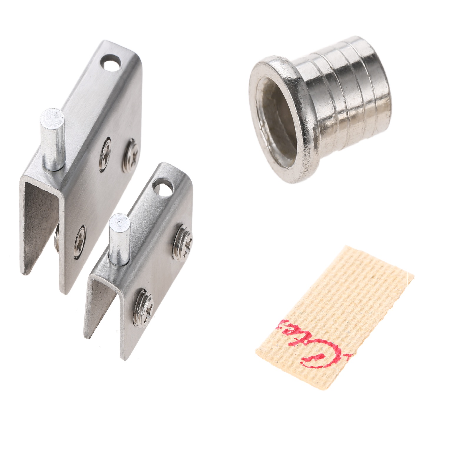 Glass Door Hinge - 2 pces braçadeira de prateleira de