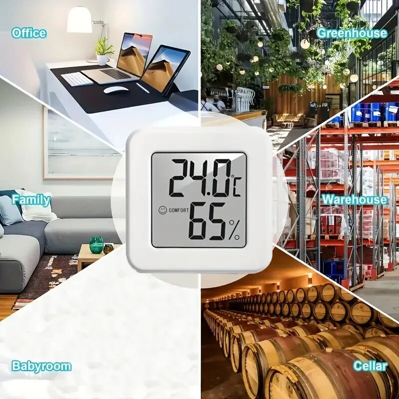 Digital Hygrometer Probe - Higrômetro Digital, Termômetro Interno, Medidor de