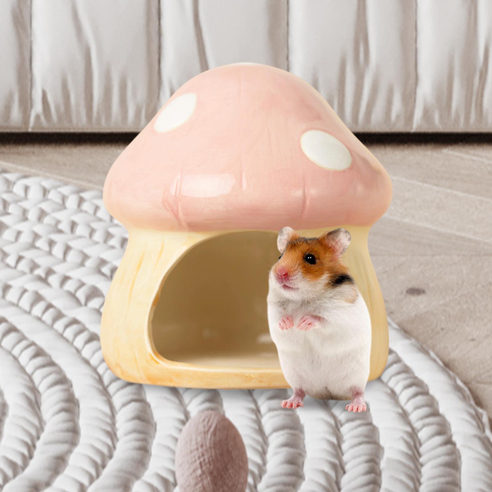 Hide Cave Ceramic - Cogumelo de cerâmica hamster esconderijo hamster