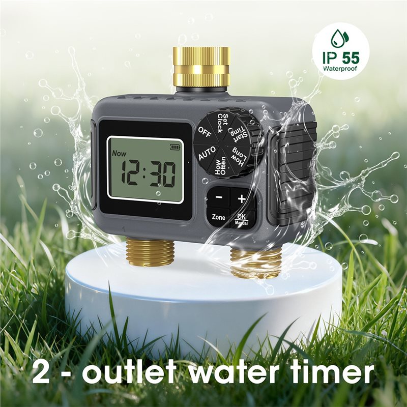 AY14 - Temporizador de Irrigaç - Timer Dual Outlet avaliação e preço