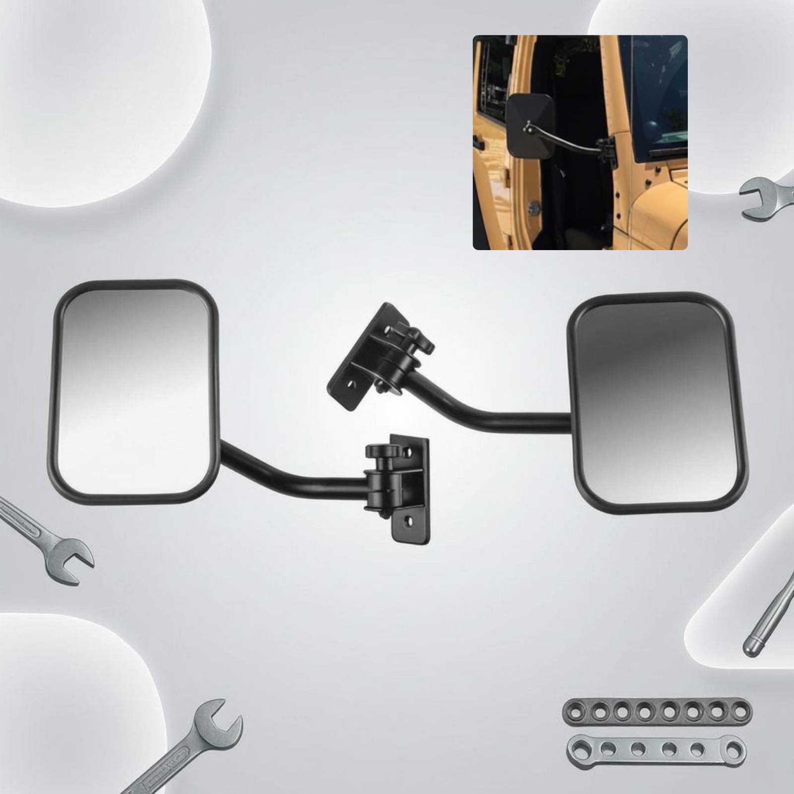 Espelho Retrovisor Off-Road co - Glass Door Hinge avaliação e preço
