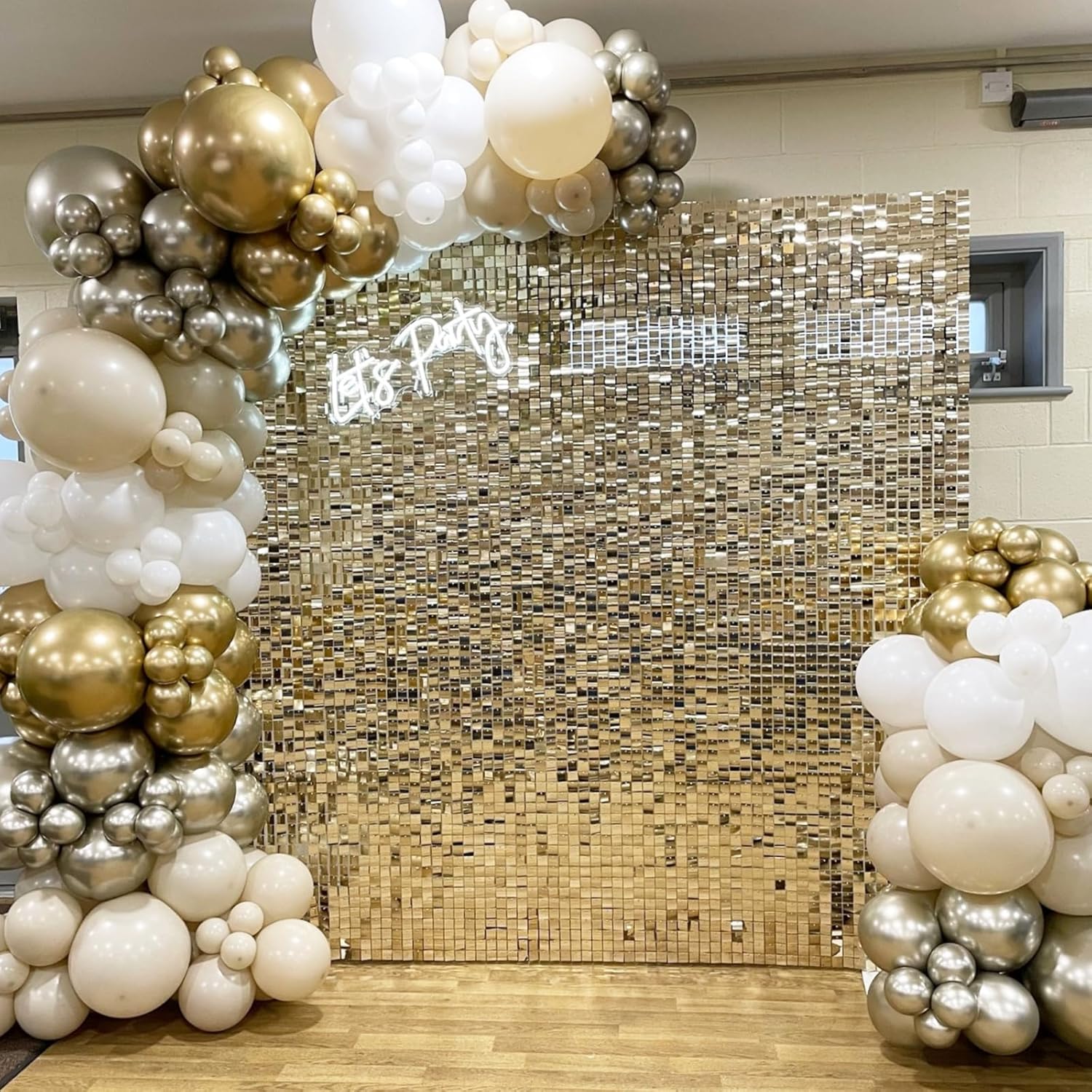 Painel de Fundo Dourado Brilha - Pvc Panel Background avaliação e preço