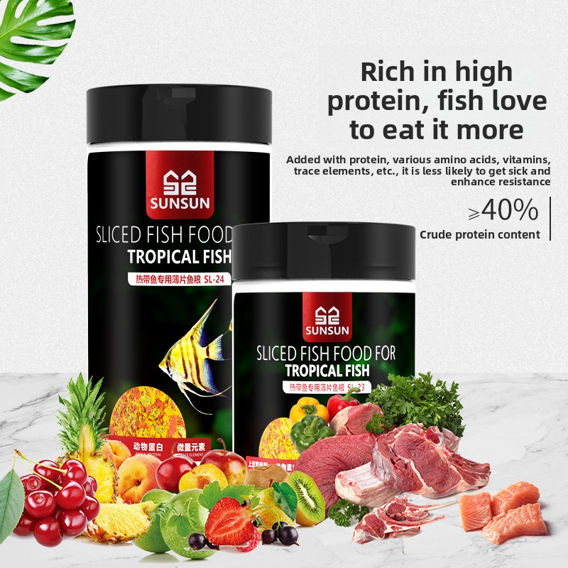 SUNSUN Premium Tropical Fish F - Tetra Food Tropical Flakes avaliação e preço