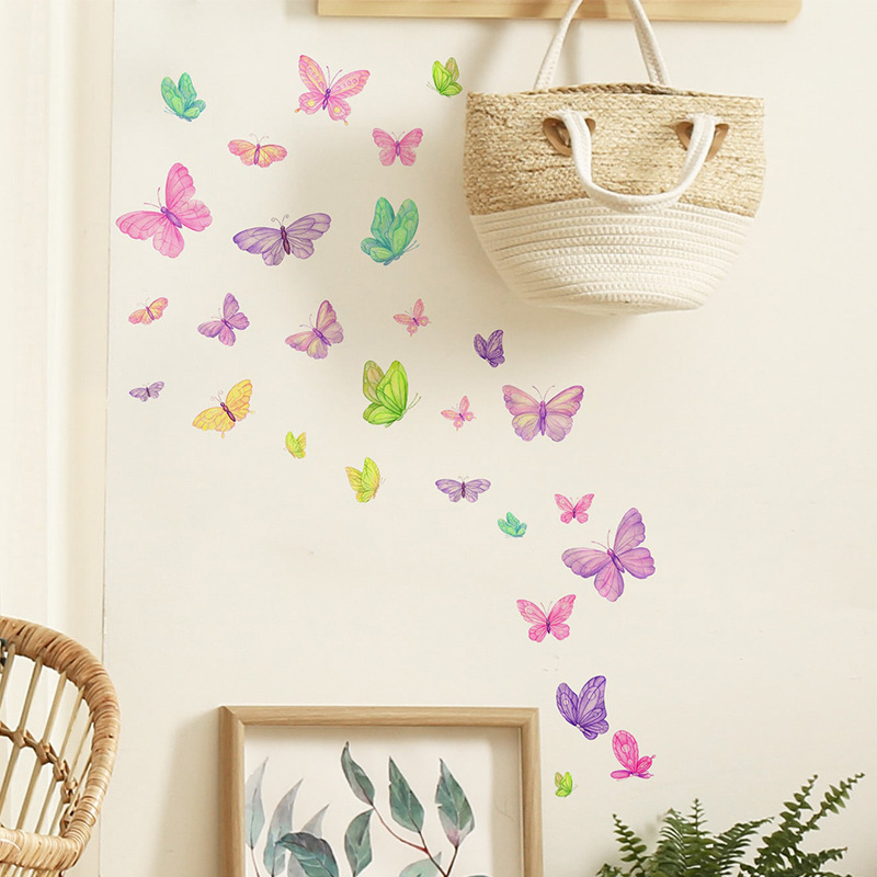 Adesivos de parede de borbolet - Pvc Panel Background avaliação e preço