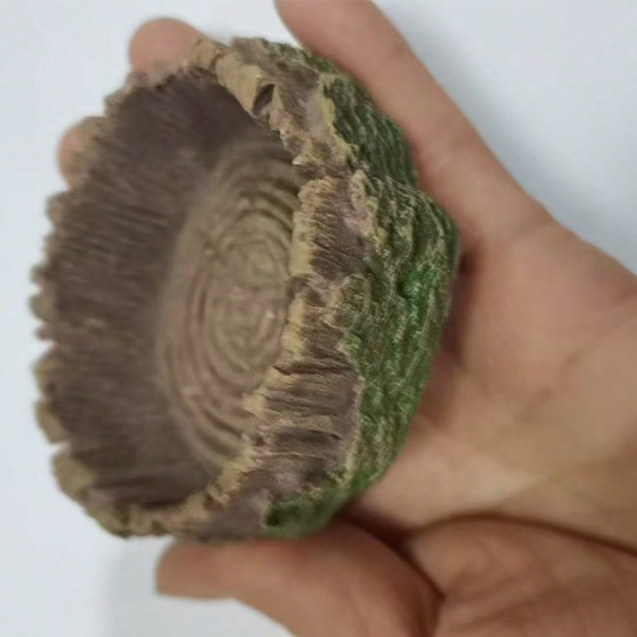1 pçs coto de árvore em forma  - Water Dish Reptile avaliação e preço