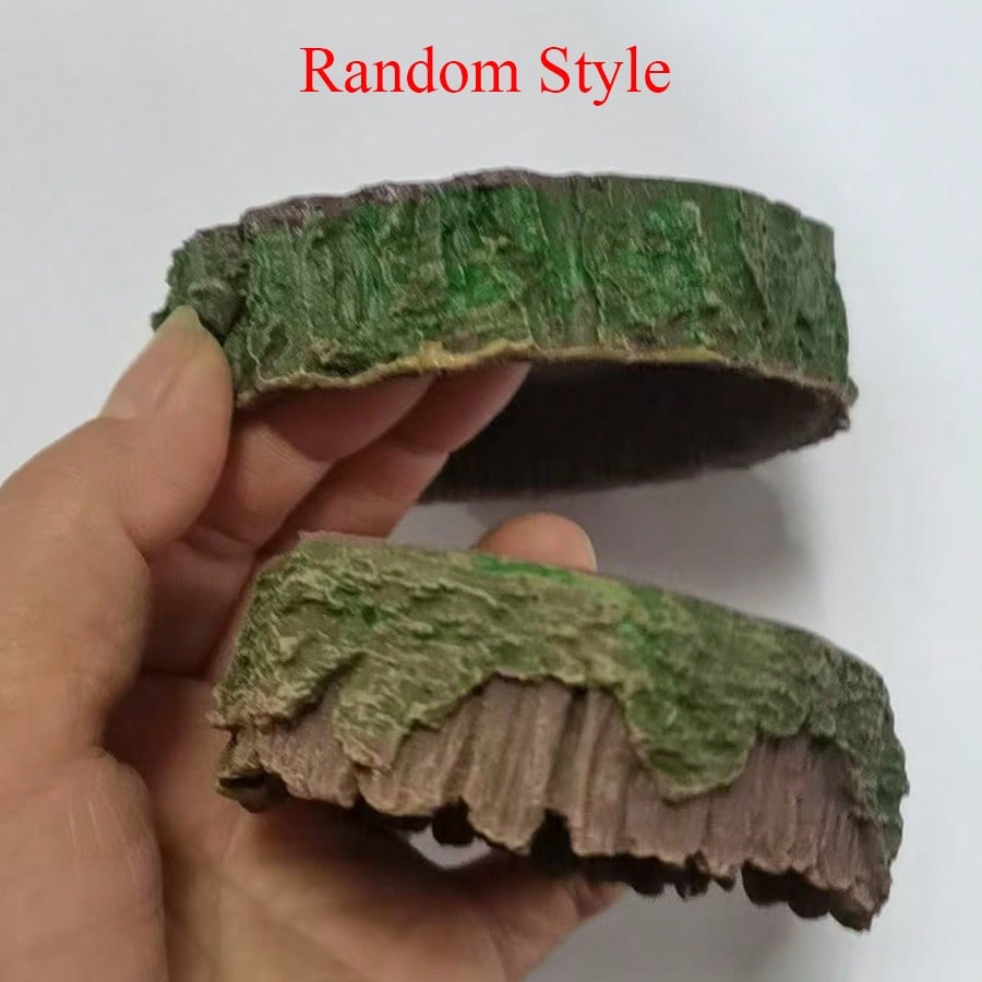 1 pçs coto de árvore em forma  - Water Dish Reptile avaliação e preço