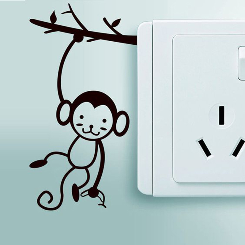 Monkey Hanging Tree Branch Swi - Pvc Panel Background avaliação e preço