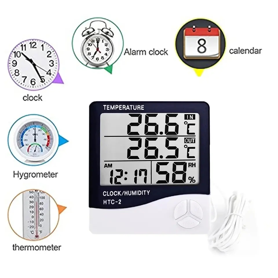 Termômetro Digital LCD Interno - Digital Hygrometer Probe avaliação e preço