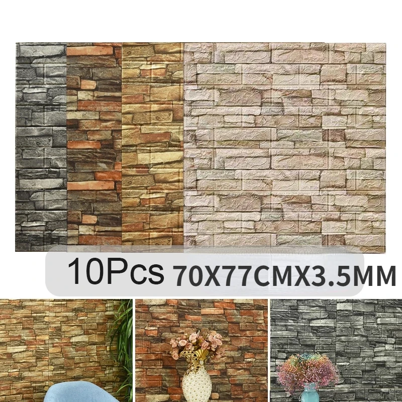 Auto-adesivo 3D tijolo adesivo - Pvc Panel Background avaliação e preço